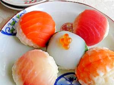 カラフル♪ひとくち手まり寿司